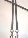 Gummit�jle THOR 16 mm u/stoppere. Farve m�rkebl�/gr� m/sort stribe. 